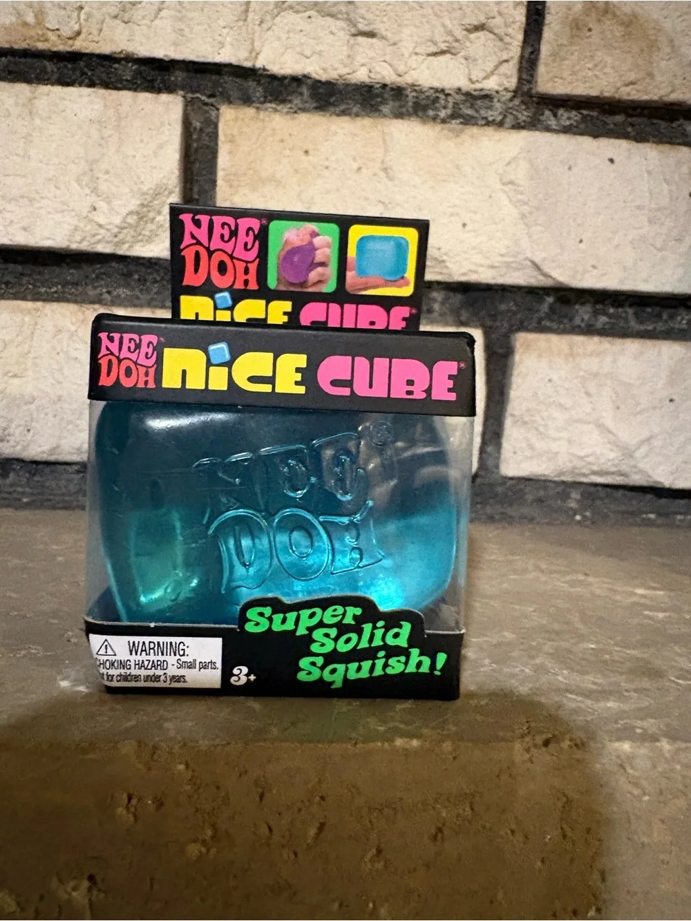 Needoh Nice Cube Super Solid Squish - Blue